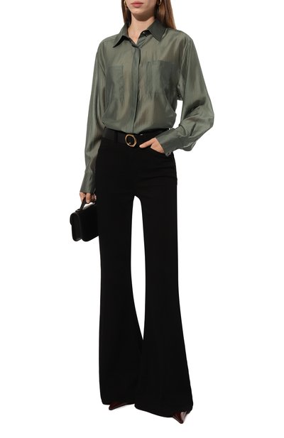 Рубашка FLASHIN темно-зеленого цвета по цене 26700 руб., арт. FS24SBB, фото 2 Рубашка FLASHIN, арт. FS24SBB, фото 2