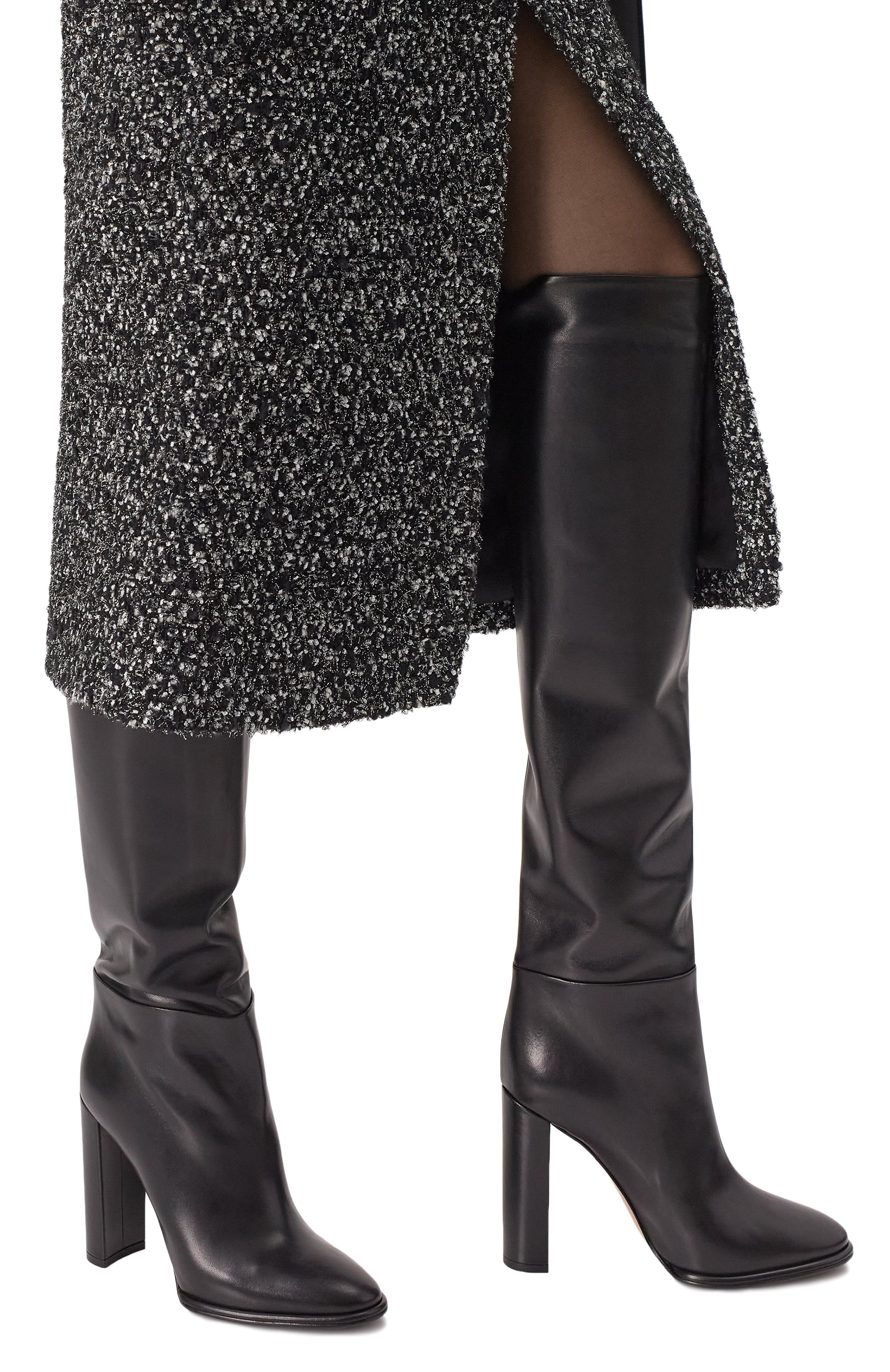 Кожаные ботфорты megan LE SILLA, арт. 7061C100RBPPESY/001, фото 3