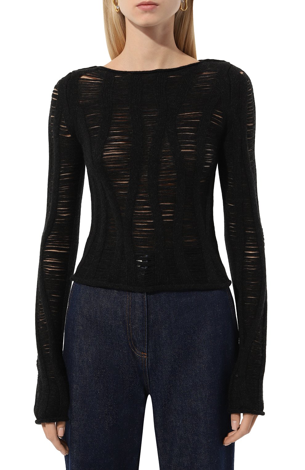 Шерстяной пуловер ISABEL BENENATO, арт. DK941F24, фото 3