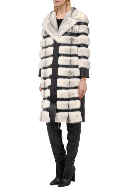 Шуба из меха норки SAINT LAURENT, арт. 626426/Y7XH2, фото 4