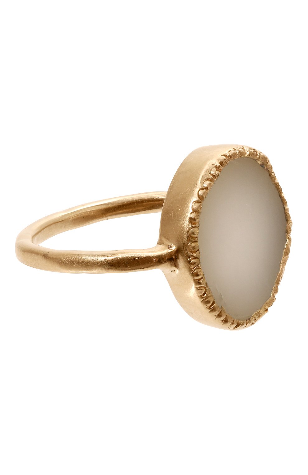 Кольцо HANKA_IN белого цвета по цене 15600 руб., арт. KAR-BAT1-AGBC-5M/G0LD, фото 1 Кольцо HANKA_IN, арт. KAR-BAT1-AGBC-5M/G0LD, фото 1