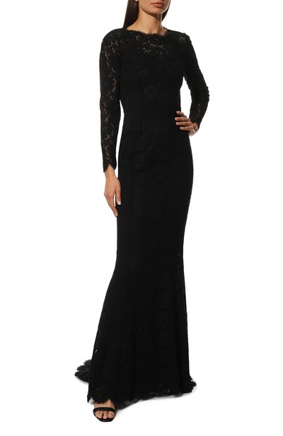 Платье DOLCE & GABBANA черного цвета по цене 693500 руб., арт. F67T3T/FLM8Z, фото 2 Платье DOLCE & GABBANA, арт. F67T3T/FLM8Z, фото 2