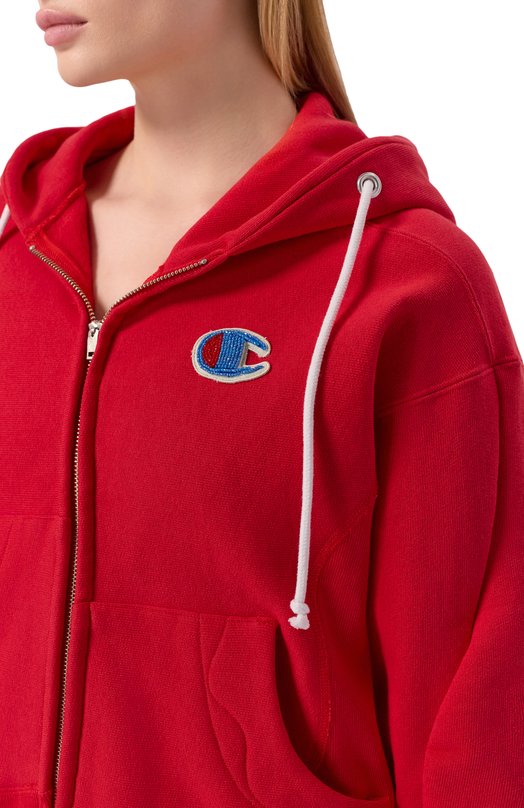 Хлопковая толстовка UNDERCOVER x Champion Undercover UC2E1802-1 Красный  UC2E1802-1 Фото 5