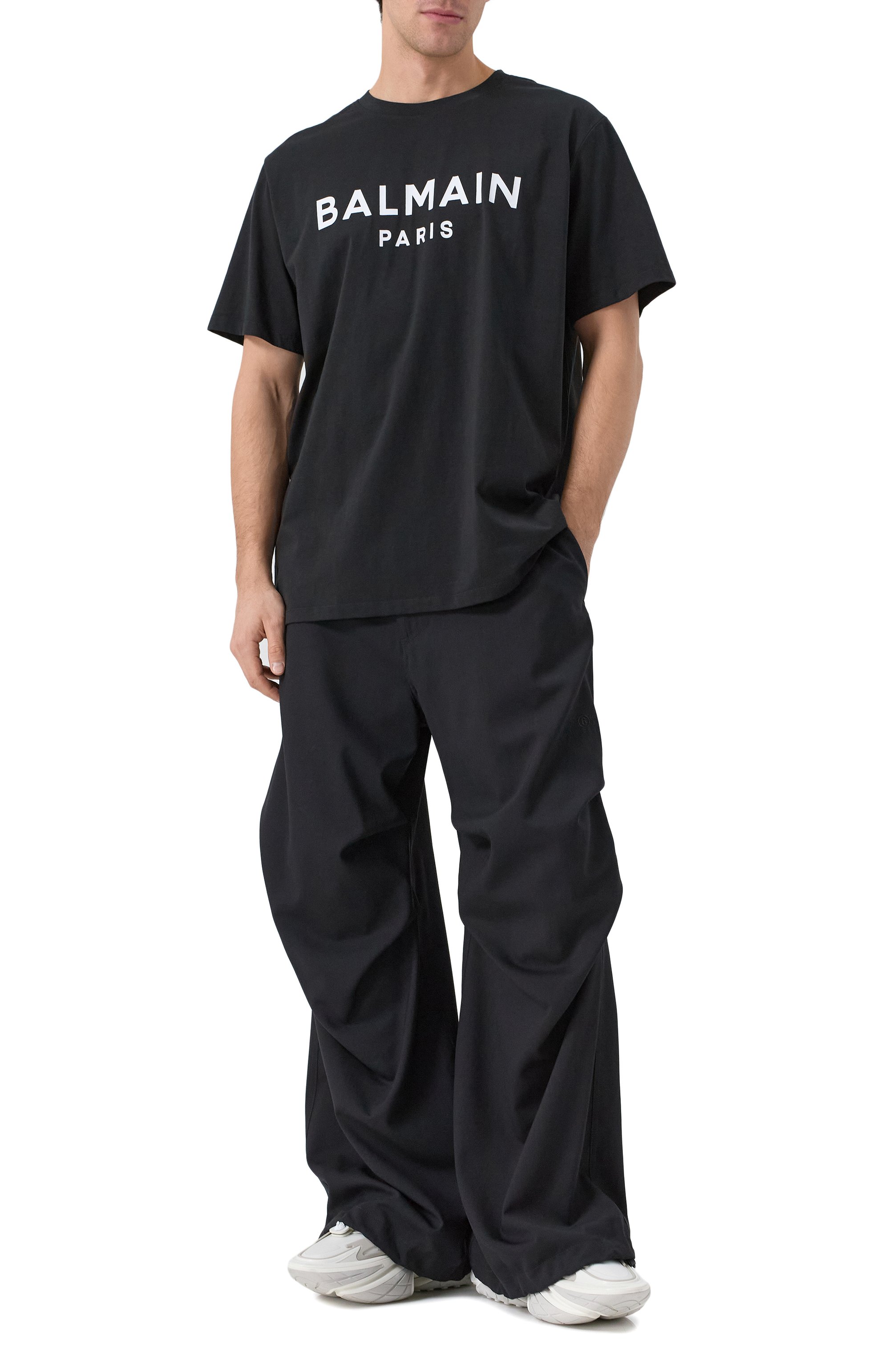 Хлопковая футболка BALMAIN, арт. EH1EG010/BB73, фото 2