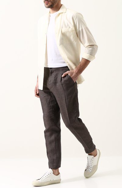 Хлопковая рубашка с отложным воротником FERRAGAMO, арт. 689412, фото 2