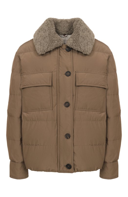Утепленная куртка Brunello Cucinelli MG5017688 Бежевый MG5017688