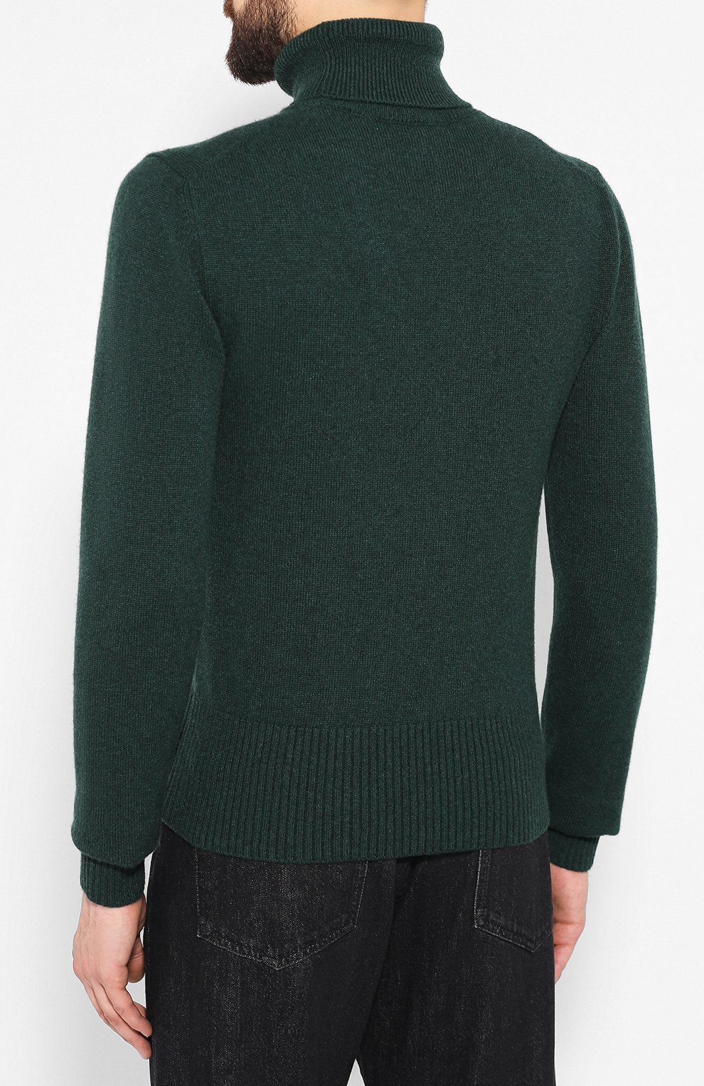 Кашемировая водолазка DOLCE & GABBANA зеленого цвета по цене 84200 руб., арт. GX805T/JAWSB, фото 4 Кашемировая водолазка DOLCE & GABBANA, арт. GX805T/JAWSB, фото 4