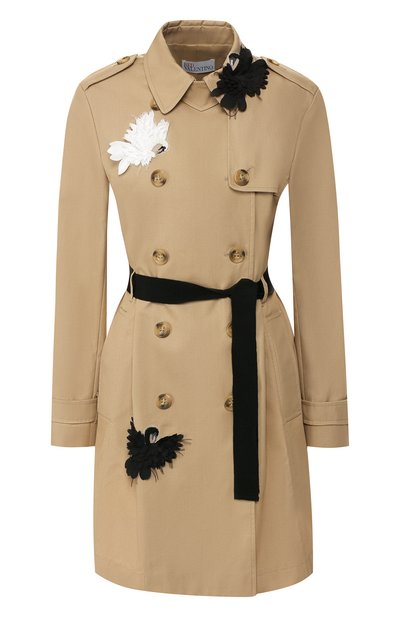 Женский хлопковый тренч REDVALENTINO, арт. SR3CHA10/2R3