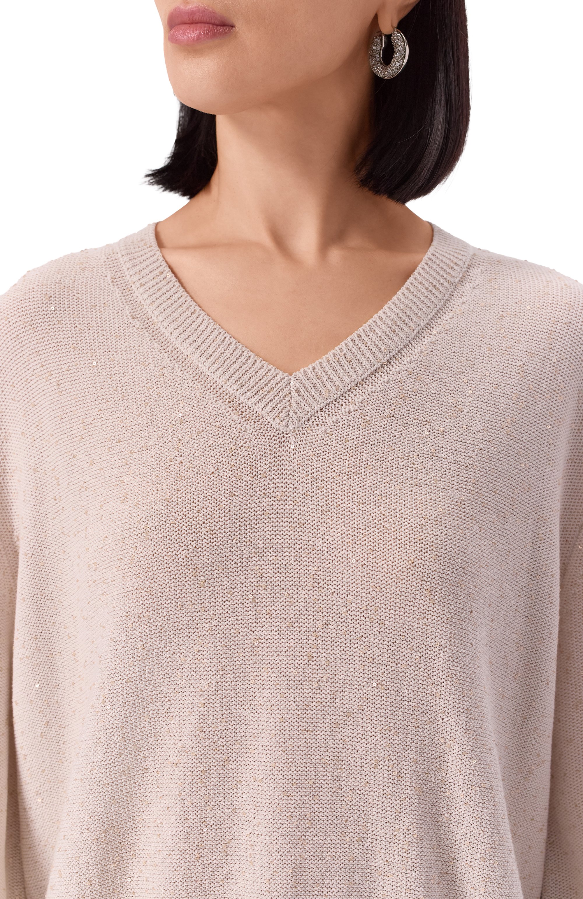 Хлопковый пуловер LORENA ANTONIAZZI, арт. P25124VM33A/3049, фото 5