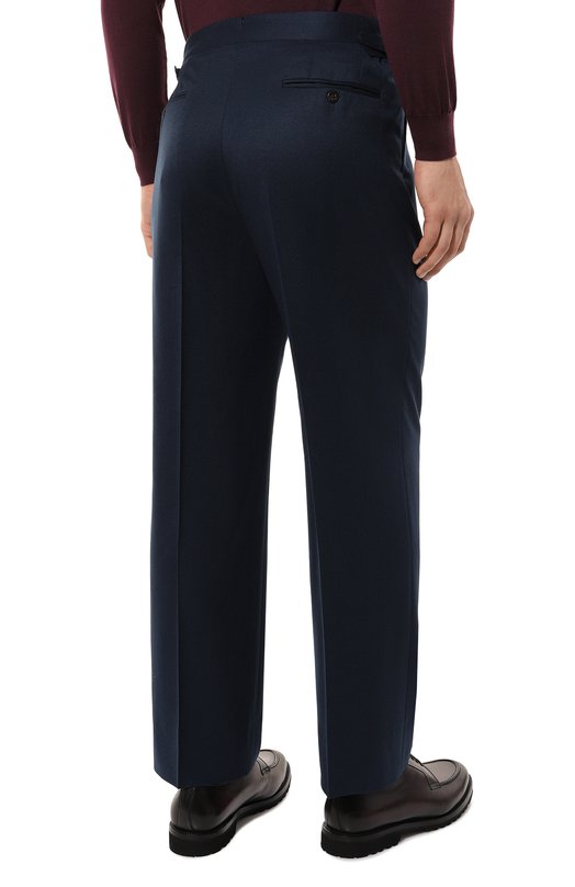Шерстяные брюки Corneliani 944L26-9418111 Синий  944L26-9418111 Фото 4