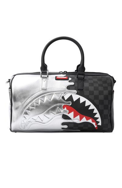 Дорожная сумка silver side drip black check SPRAYGROUND, арт. 910D8925NSZ/SILVER SIDE DRIP BLACK CHECK MINI DUFF