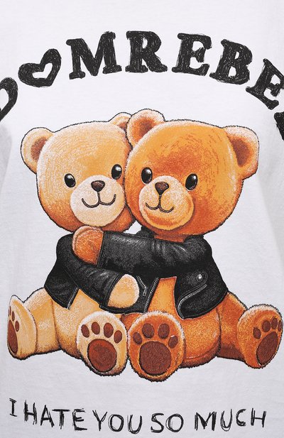 Хлопковая футболка DOMREBEL белого цвета по цене 14200 руб., арт. BESTIES/0VER TEE/W, фото 5 Хлопковая футболка DOMREBEL, арт. BESTIES/0VER TEE/W, фото 5