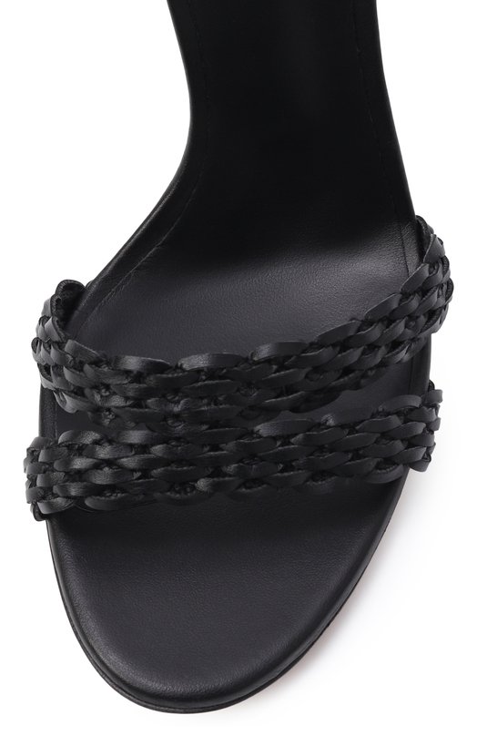 Кожаные босоножки Avenida Julia 100 Casadei 1L421B1001/C2934 Чёрный  1L421B1001/C2934 Фото 6