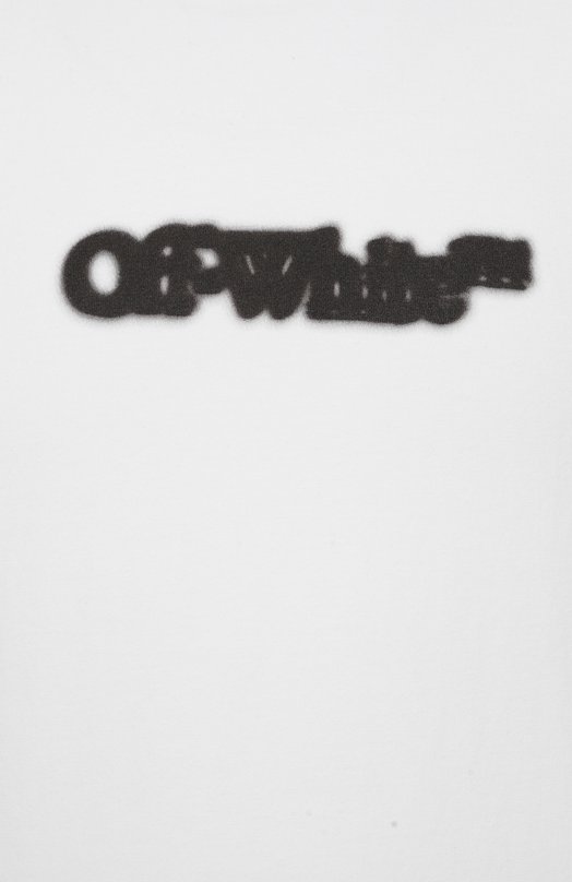 Хлопковая футболка Off-White 0MAA027S25JER00B Белый  0MAA027S25JER00B Фото 6