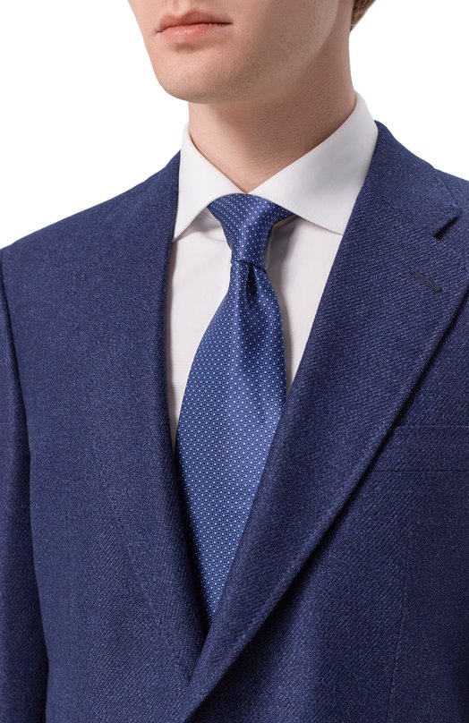 Шелковый галстук Stefano Ricci CXL/59018 Синий  CXL/59018 Фото 2