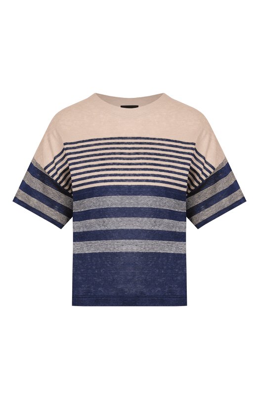 Льняная футболка Giorgio Armani GW003264/AF24984 Синий GW003264/AF24984