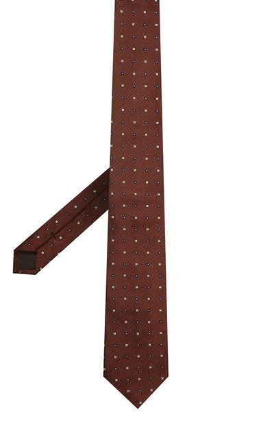 Шелковый галстук BROUBACK коричневого цвета по цене 5995 руб., арт. TIE 8CM/FW22, фото 3 Шелковый галстук BROUBACK, арт. TIE 8CM/FW22, фото 3
