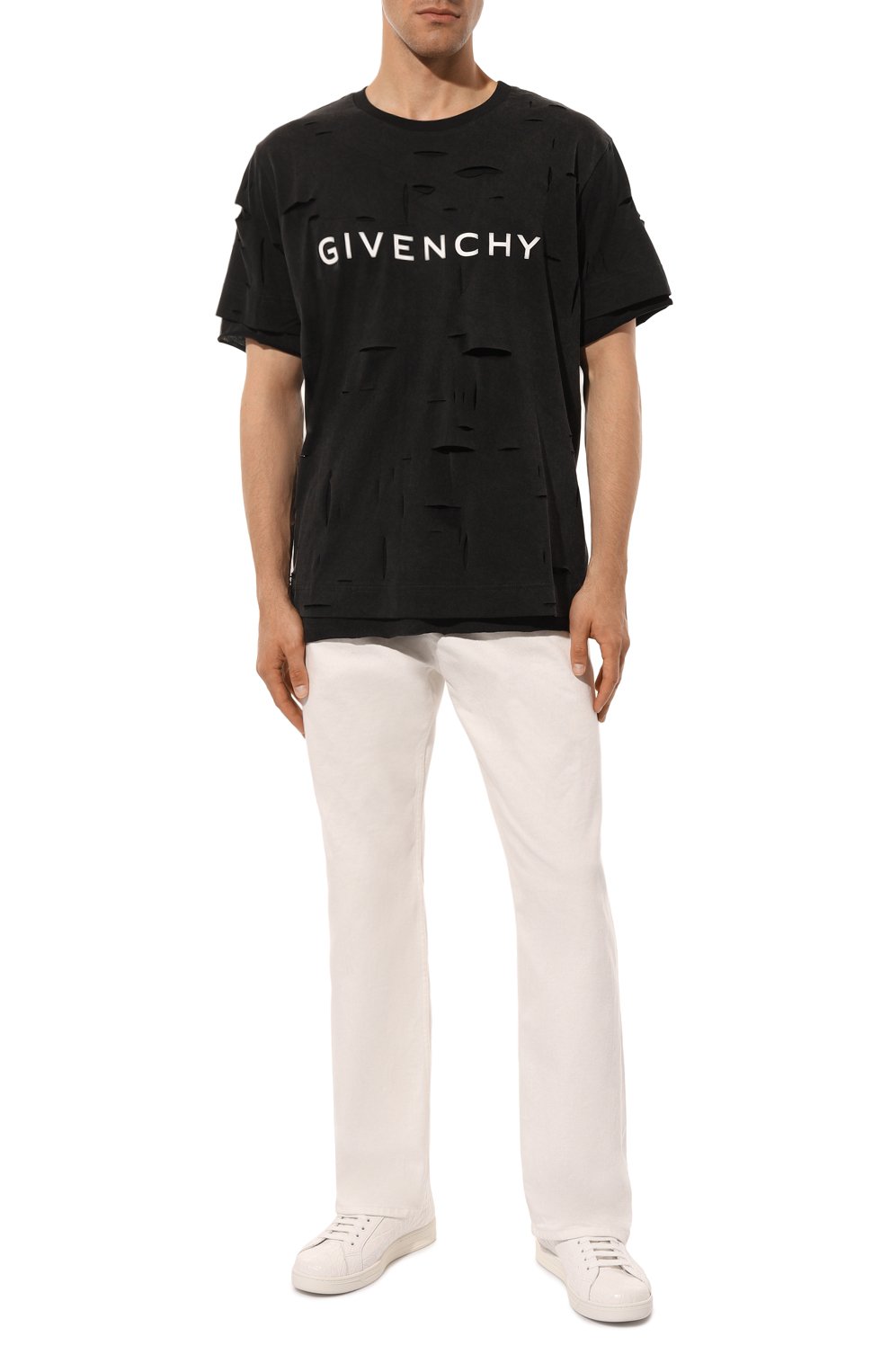 Хлопковая футболка GIVENCHY, арт. BM71GL3Y9W, фото 2