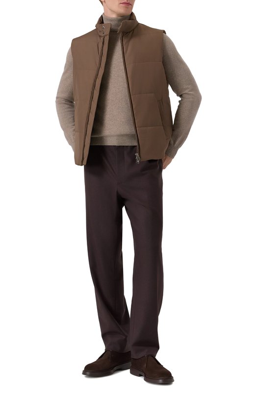 Кашемировые брюки Giorgio Armani GM000249/TE10115 Коричневый  GM000249/TE10115 Фото 2