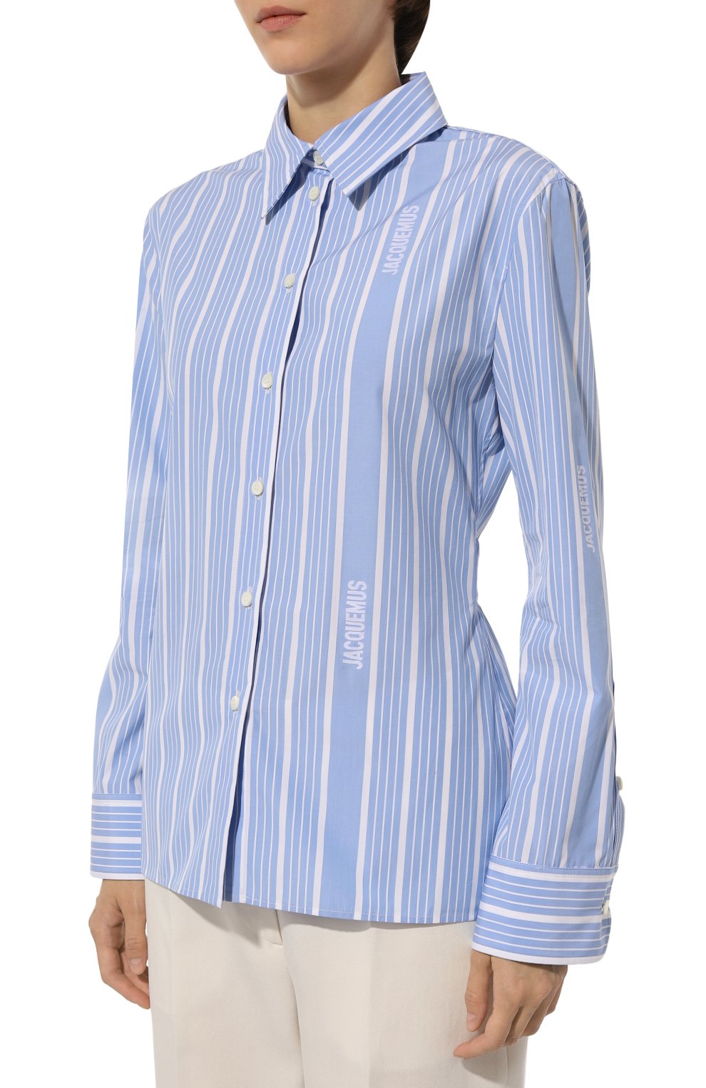 Хлопковая рубашка JACQUEMUS, арт. 24H243SH064/1691, фото 3