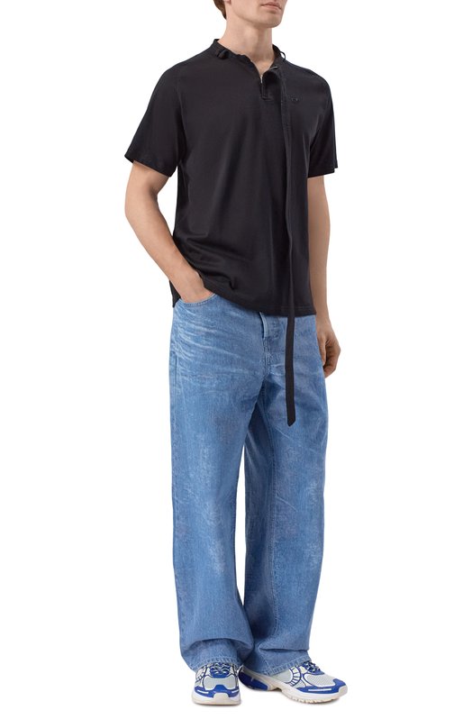 Хлопковая футболка Diesel A22980/0DECG Чёрный  A22980/0DECG Фото 2