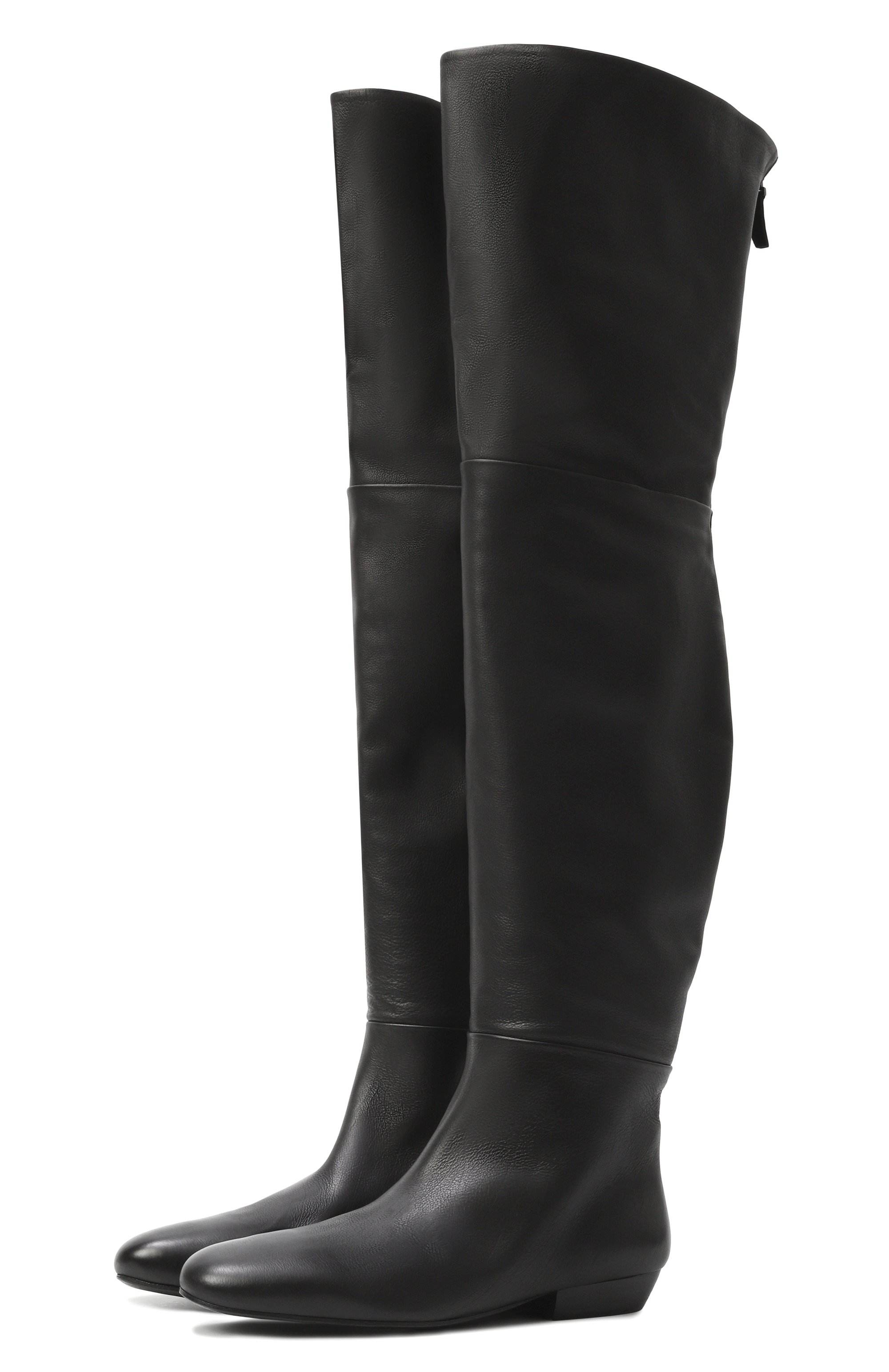 Кожаные ботфорты miniblocco MARSELL, арт. MW8641/P010, фото 1