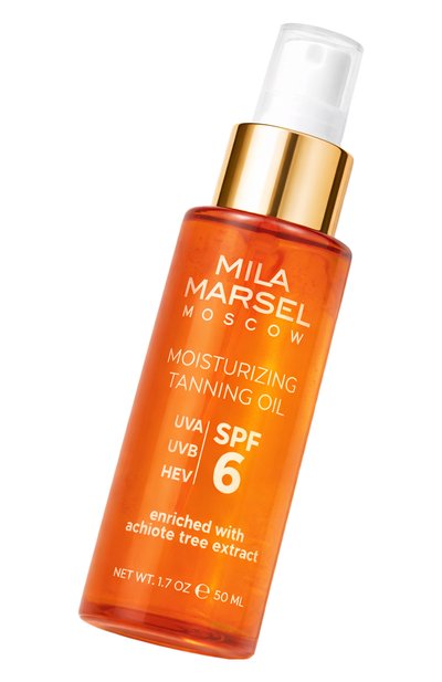 Увлажняющее масло для тела с эффектом загара spf 6 (50ml) MILAMARSEL, арт. 4630225092731, фото 2