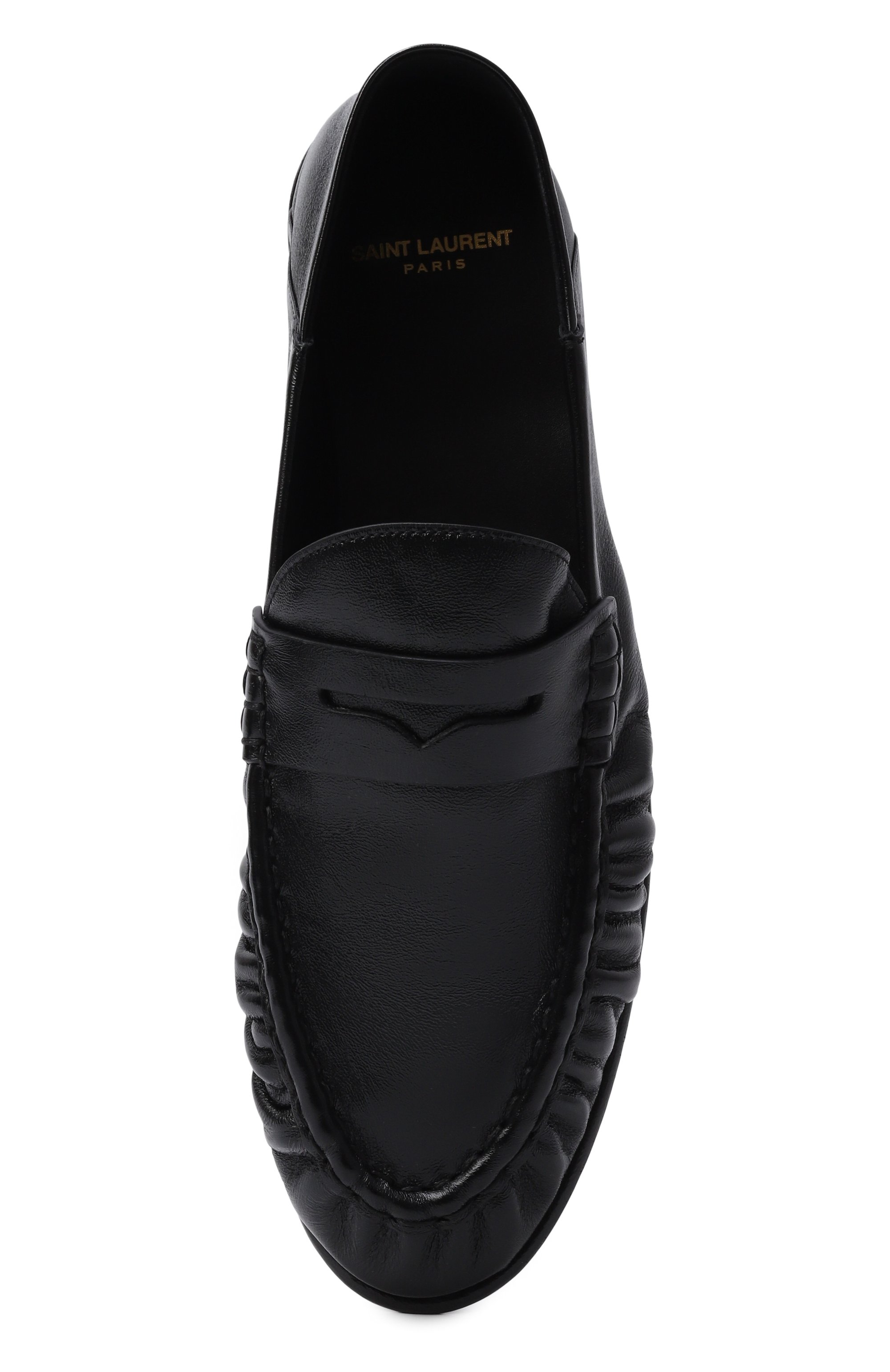 Кожаные пенни-лоферы SAINT LAURENT, арт. 800724/AA00K, фото 6