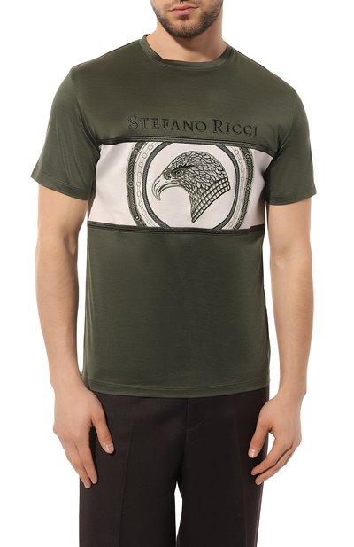 Хлопковая футболка STEFANO RICCI, арт. MNH3202400/TE0001, фото 3