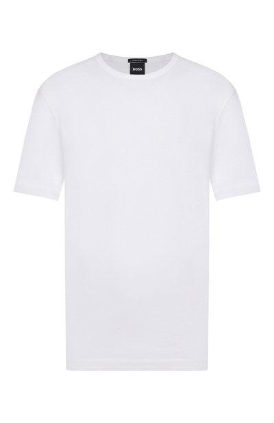Мужская футболка из хлопка и льна BOSS, арт. 50559166