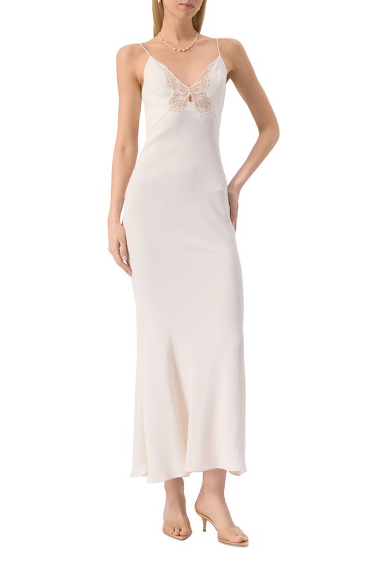 Платье из вискозы Twinset 251TS2013 Белый  251TS2013 Фото 2