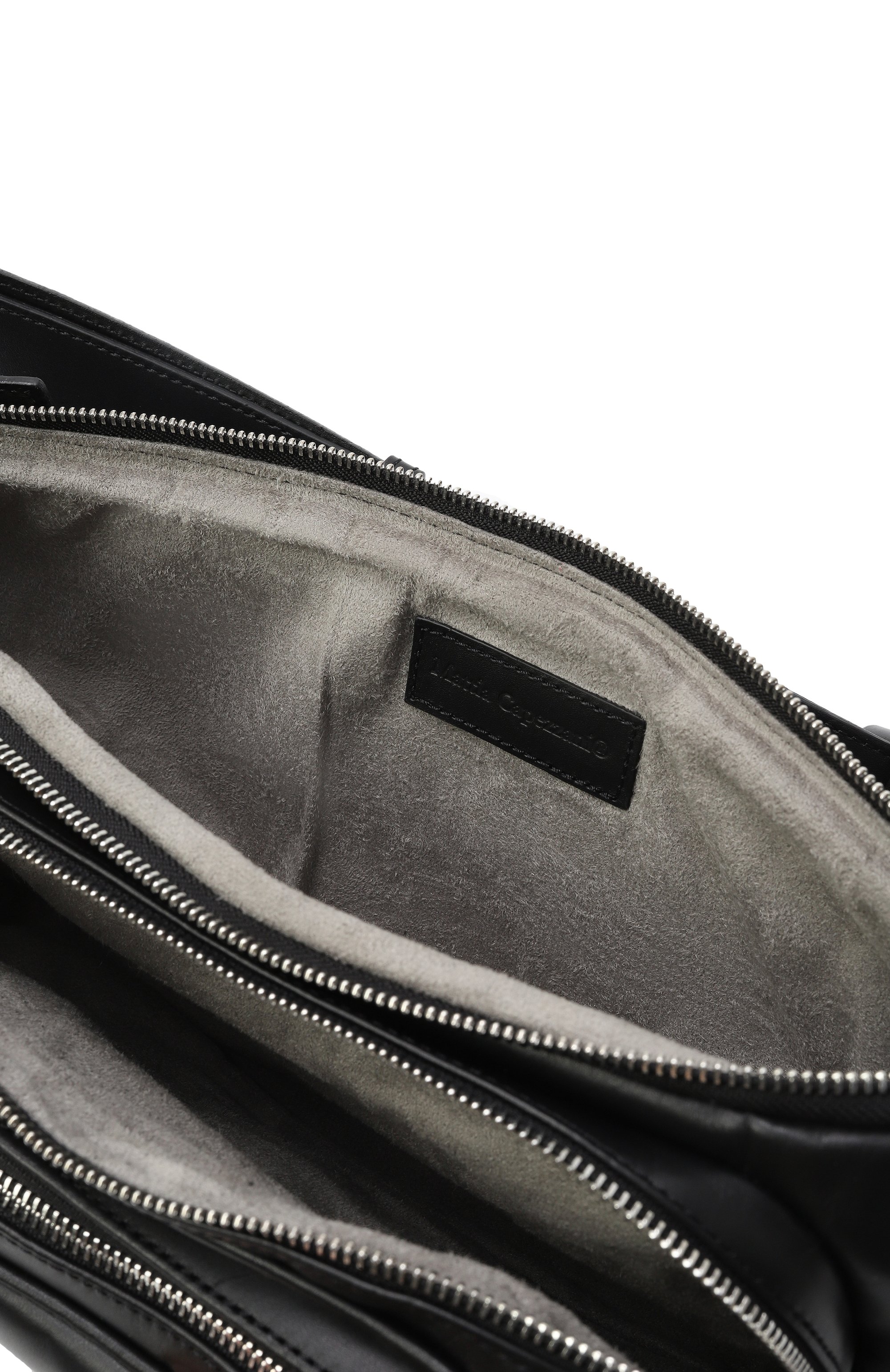 Поясная сумка MATTIA CAPEZZANI черного цвета по цене 65550 руб., арт. ZA200/GAUCH0, фото 5 Поясная сумка MATTIA CAPEZZANI, арт. ZA200/GAUCH0, фото 5