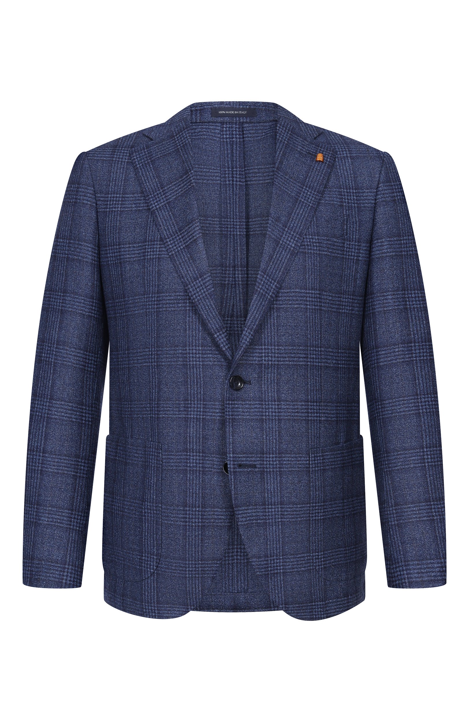 Шерстяной пиджак SARTORIA LATORRE синего цвета по цене 99500 руб., арт. EF74/QK0202, фото 1 Шерстяной пиджак SARTORIA LATORRE, арт. EF74/QK0202, фото 1