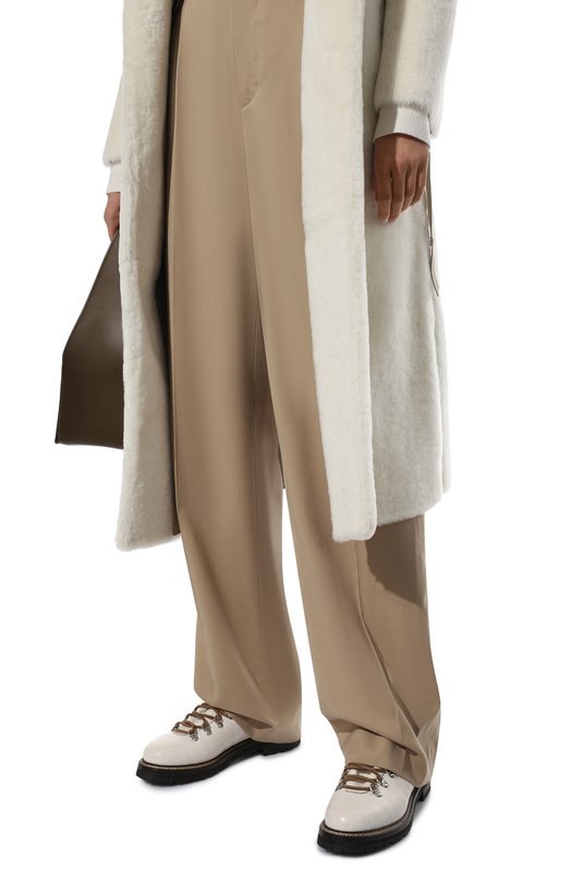 Ботинки Dimicia из кожи крокодила Ralph Lauren Кремовый, фото 3