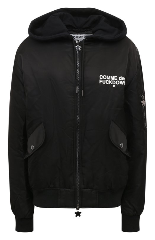 Утепленный бомбер Comme des Fuckdown CFABW01004 Чёрный CFABW01004