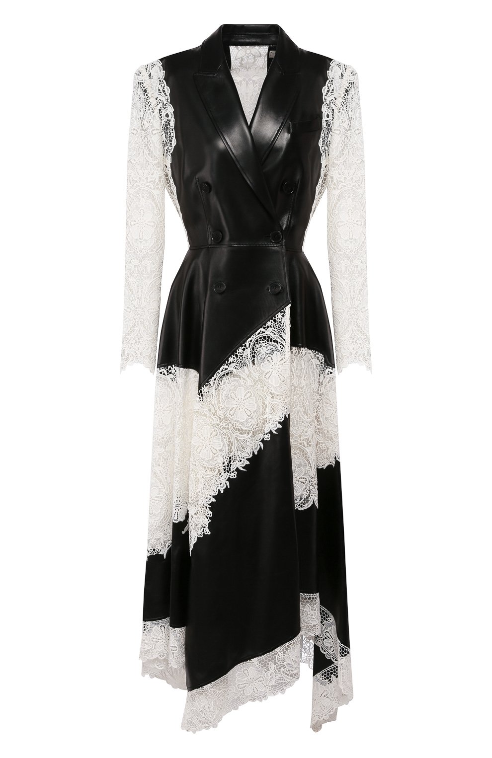 Пальто из смеси кожи и хлопка ALEXANDER MCQUEEN, арт. 621729/Q5ADT, фото 1