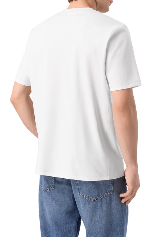 Хлопковая футболка Diesel A19963/0AIJU Белый  A19963/0AIJU Фото 4