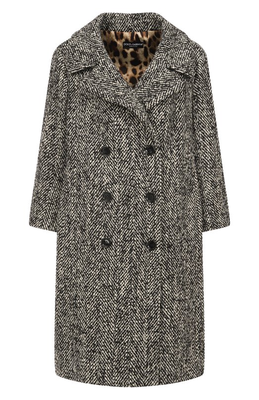 Шерстяное пальто Dolce & Gabbana F0W3QT/FCZAC Серый F0W3QT/FCZAC