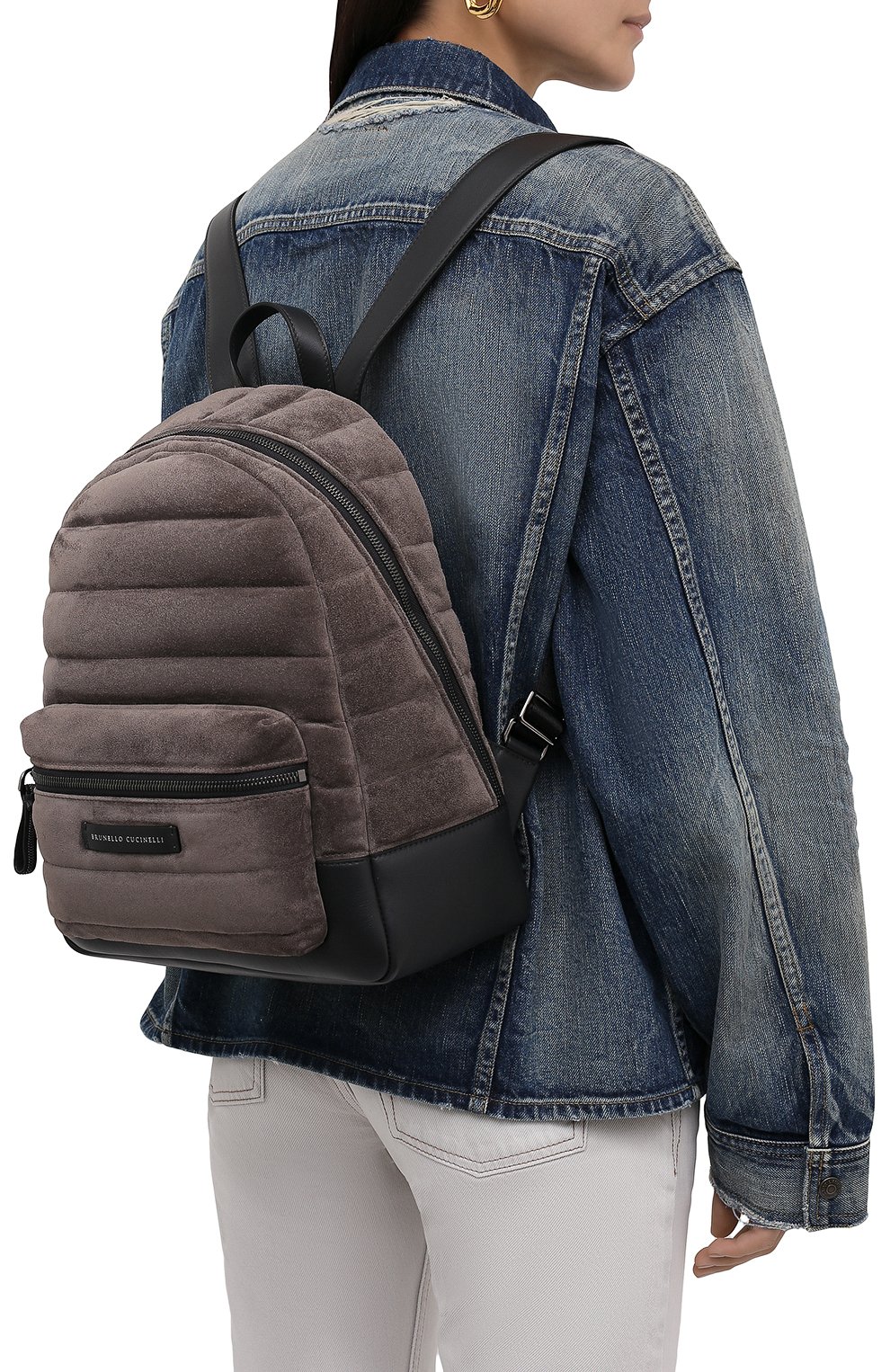 Рюкзак BRUNELLO CUCINELLI темно-бежевого цвета по цене 370500 руб., арт. MBDLD2348, фото 2 Рюкзак BRUNELLO CUCINELLI, арт. MBDLD2348, фото 2