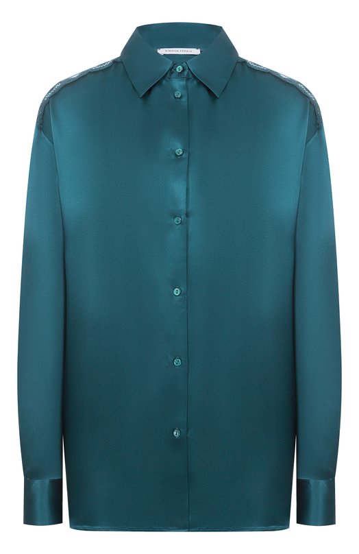 Шелковая рубашка SimonePerele 1F8957 Зелёный 1F8957