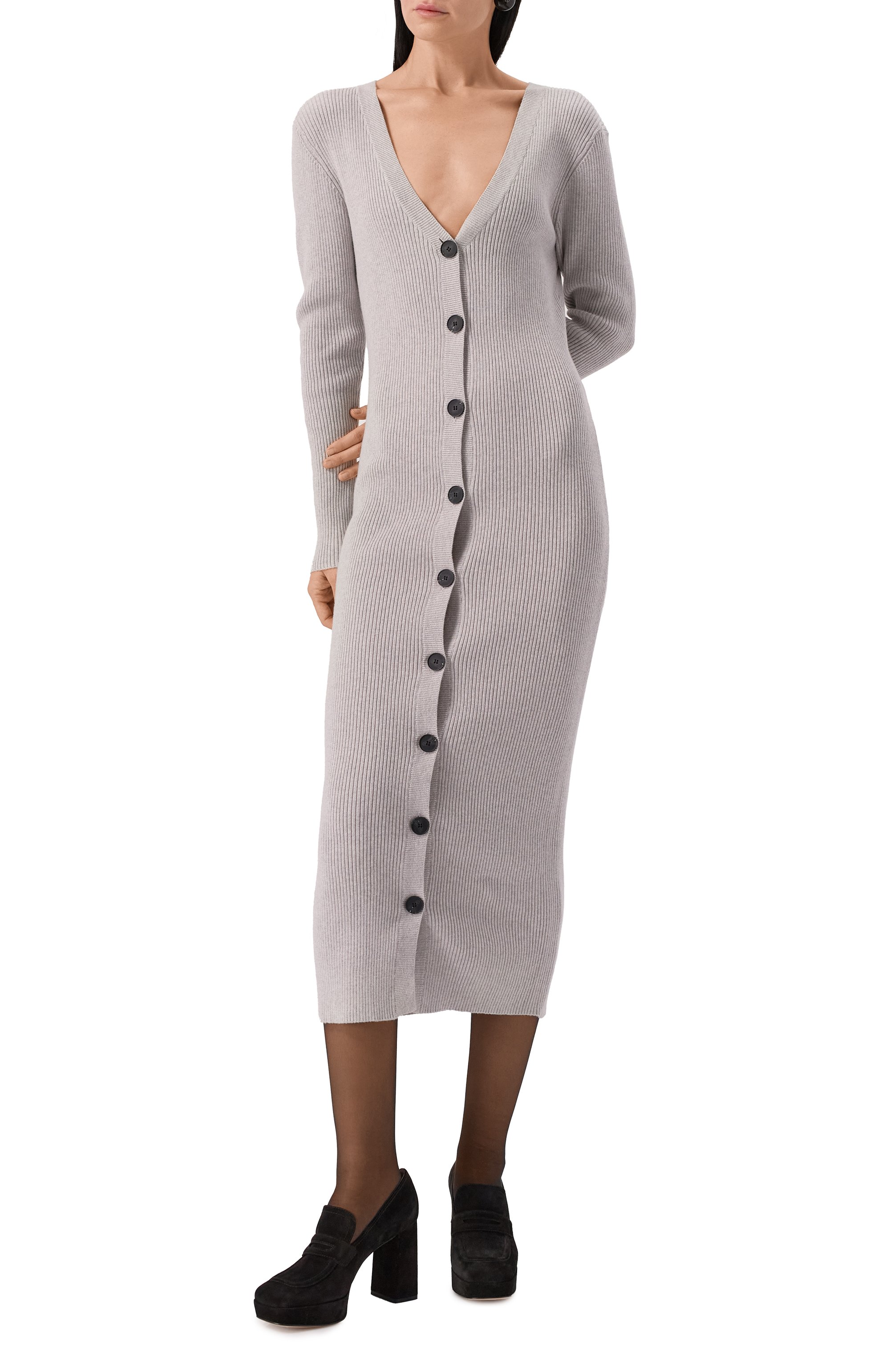 Платье из хлопка и кашемира IRO, арт. WP33S0RAM, фото 3