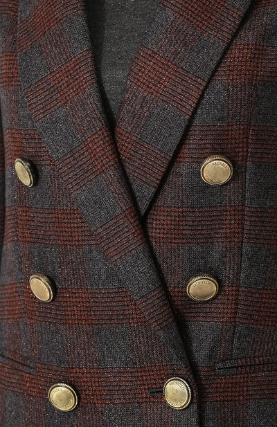 Двубортный шерстяной жакет BRUNELLO CUCINELLI, арт. MB5078662, фото 5