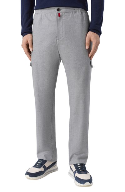 Шерстяные брюки KITON, арт. UPLACTRK0170H01, фото 3