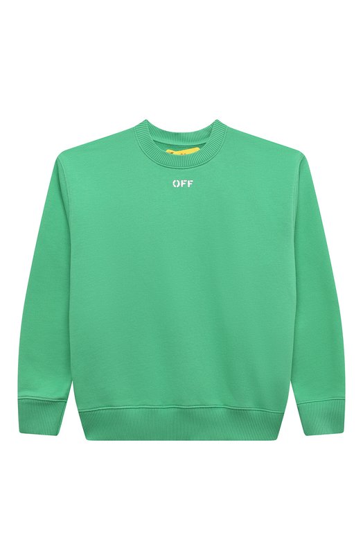 

Хлопковый свитшот Off-White, Зелёный