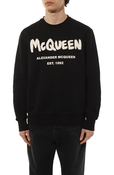 Хлопковый свитшот ALEXANDER MCQUEEN, арт. 688713 QTZ81, фото 3