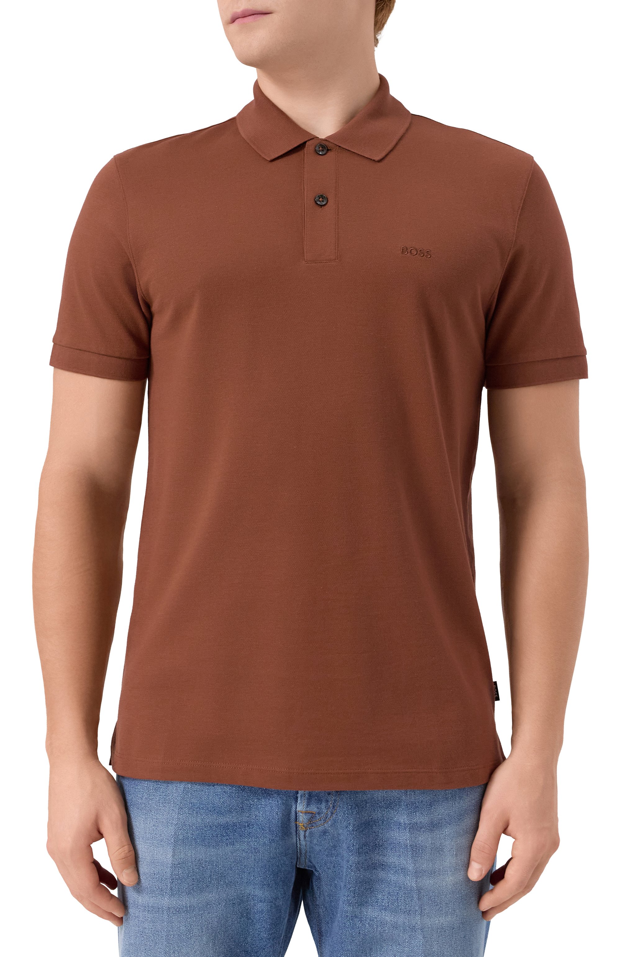 Хлопковое поло BOSS, арт. 50468362, фото 3