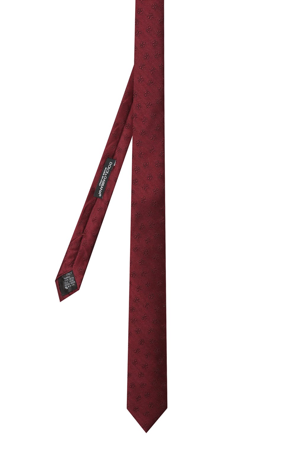 Шелковый галстук DOLCE & GABBANA бордового цвета по цене 23450 руб., арт. GT142E/G0JIG, фото 2 Шелковый галстук DOLCE & GABBANA, арт. GT142E/G0JIG, фото 2