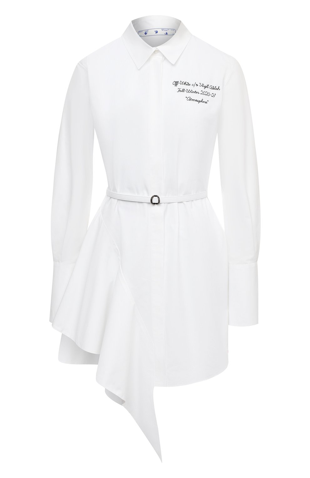 Хлопковое платье OFF-WHITE, арт. 0WDB216E20FAB0030110, фото 1