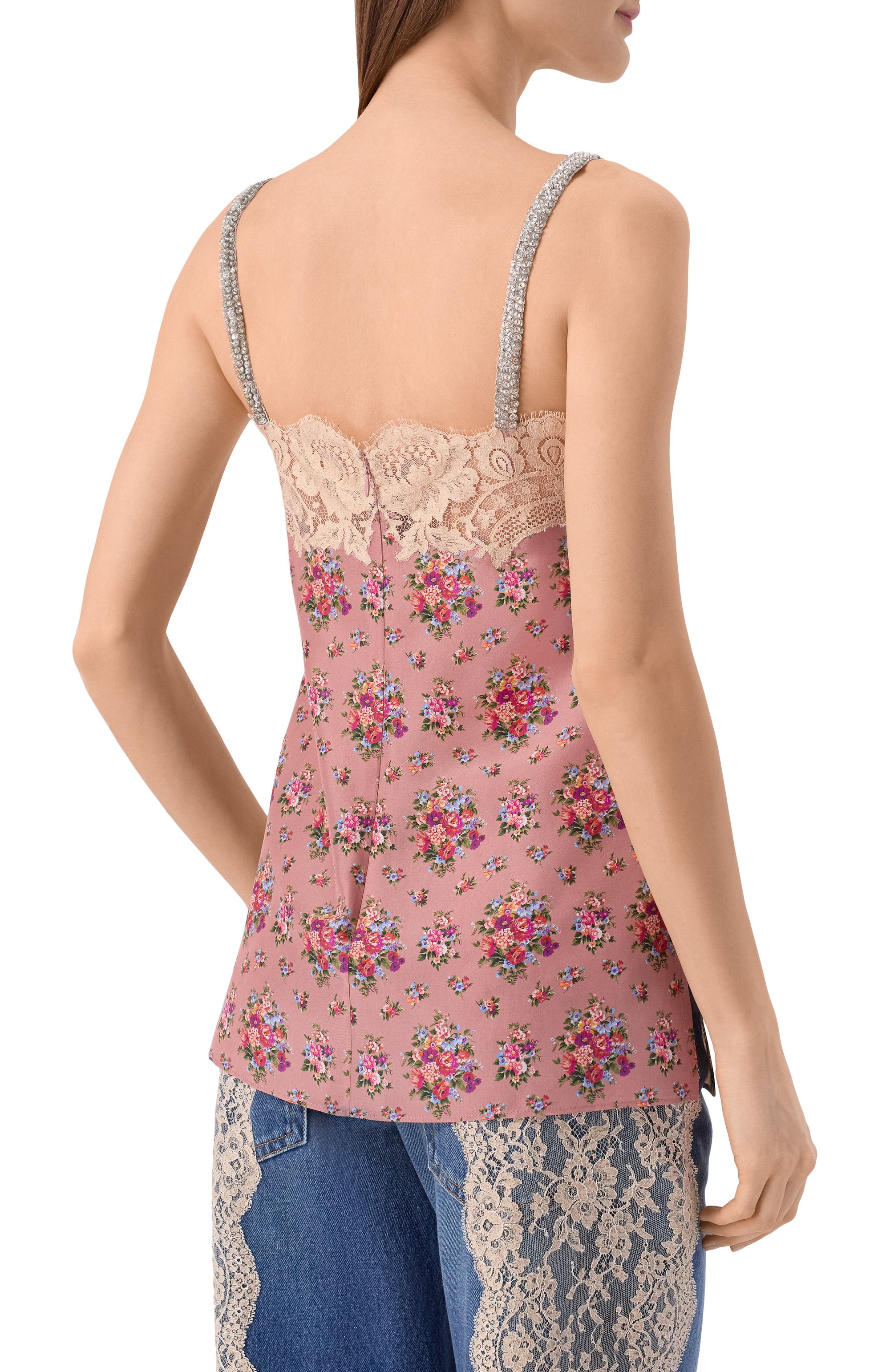 Топ из шелка и хлопка DOLCE & GABBANA, арт. F7BI9T/IS10G, фото 4