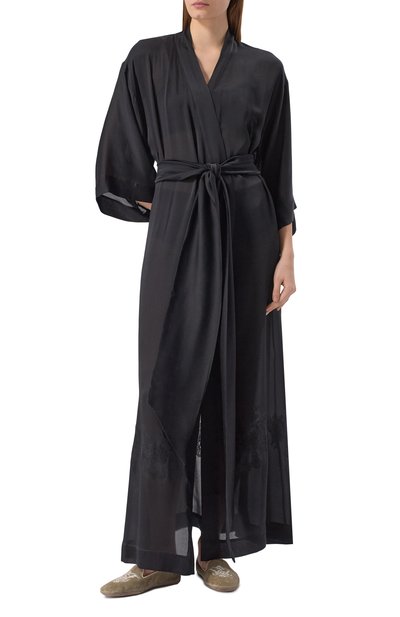 Шелковый халат CARINE GILSON, арт. SN0168TP, фото 3